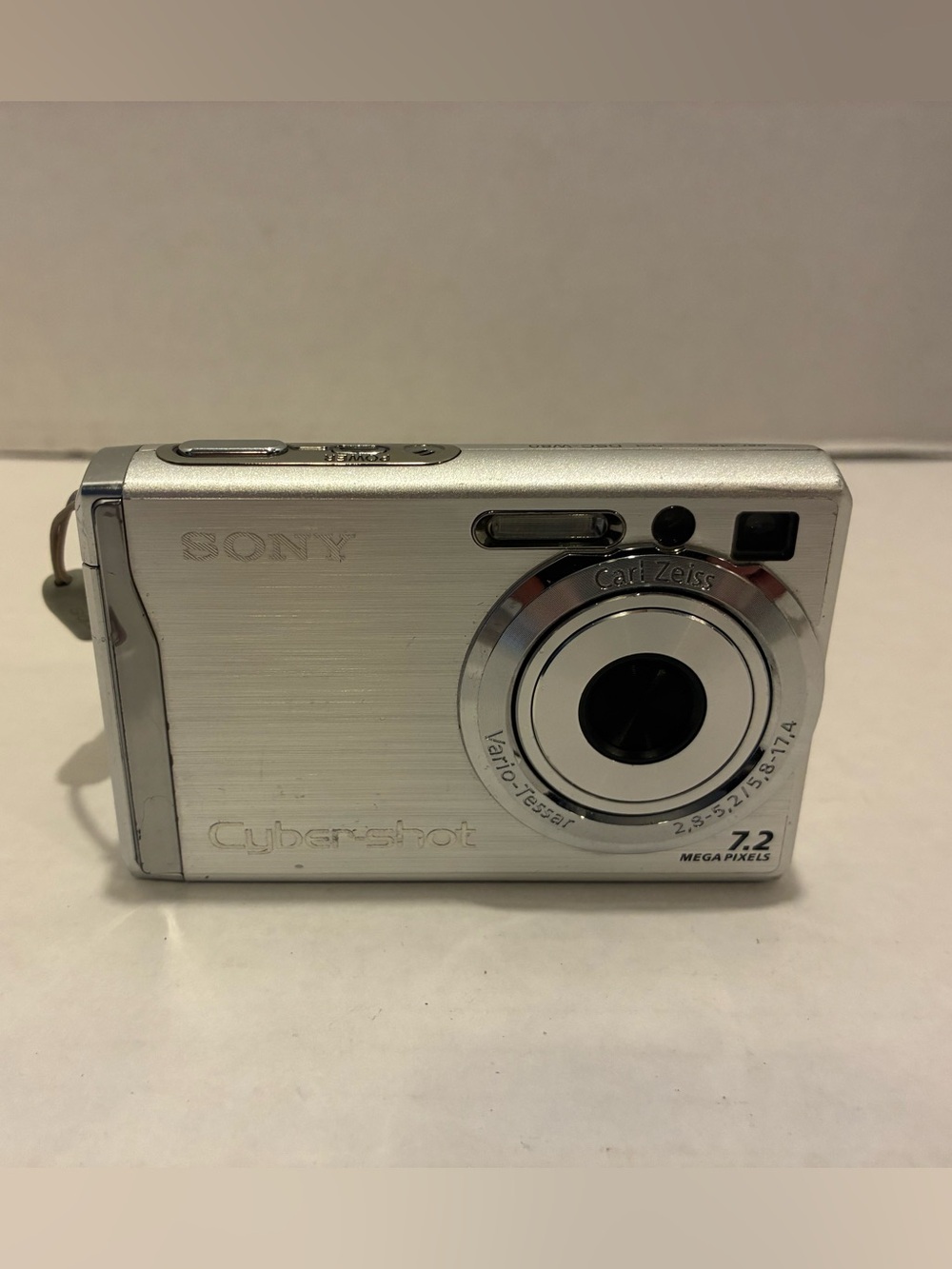 SONY Cyber-shot DSC-W80 Digital Camera Silver Tested and Working. This camera co